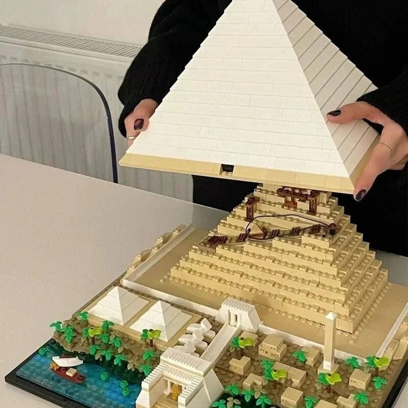 Great pyramid of giza building block set assembly