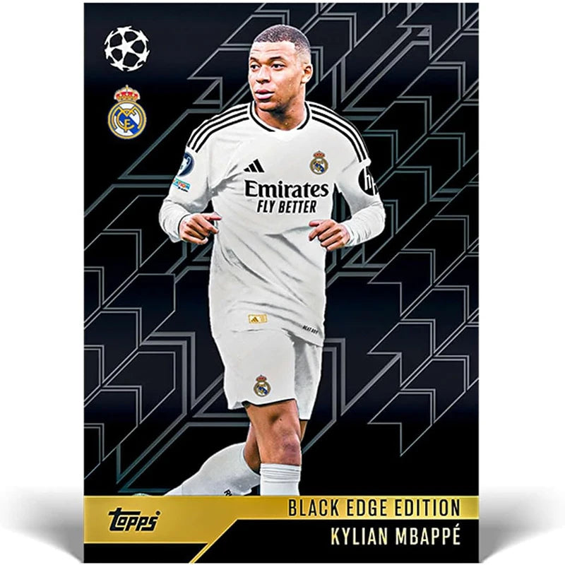 topps match attax black edge edition kylian mbappe player card