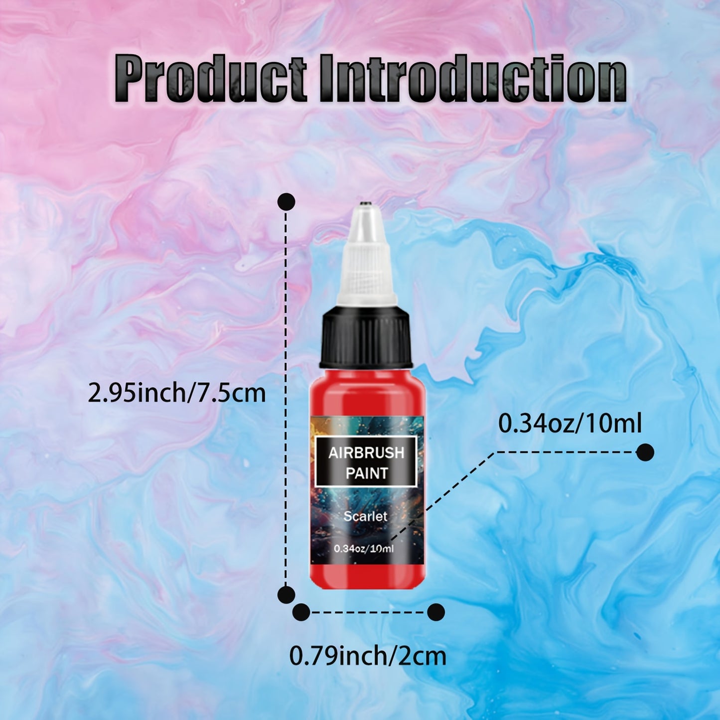 SOTISI 45 Piece Airbrush Propylene Liquid Paint Set
