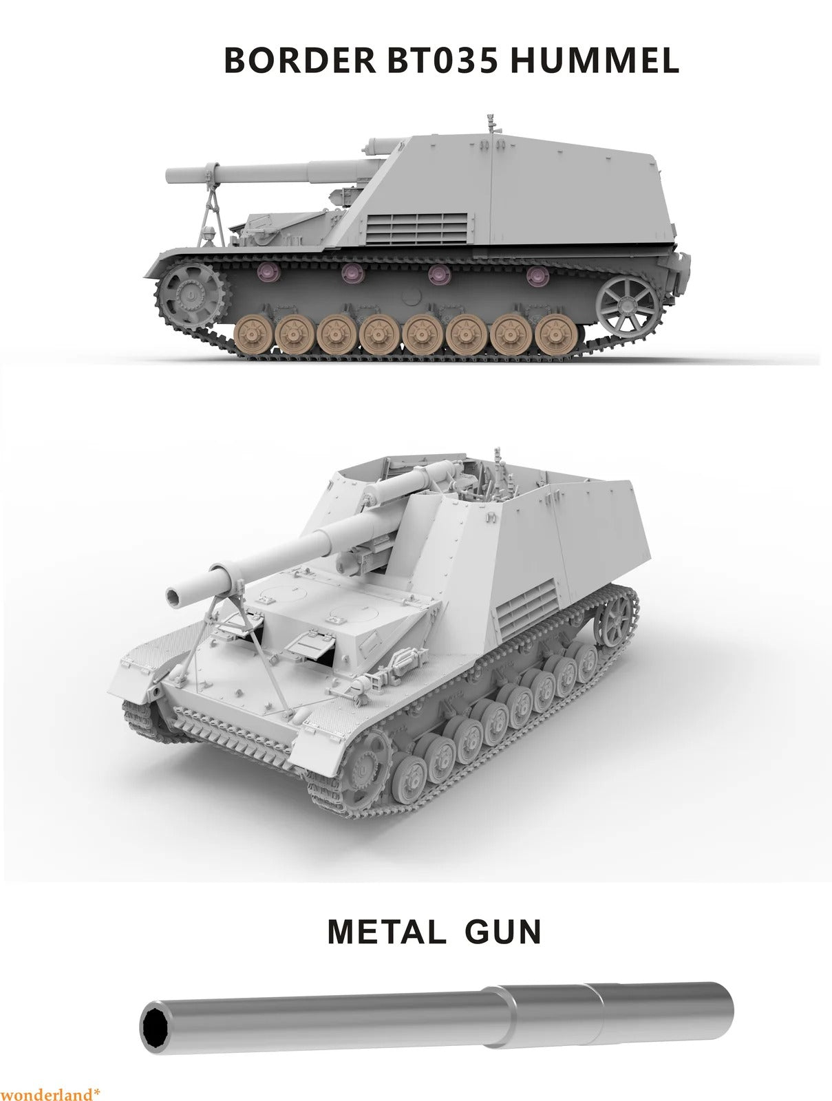 Border | BT-035 Late Production 15cm s.FH 18/1 Hummel Sd. Kfz. 165 1:35 Model Kit
