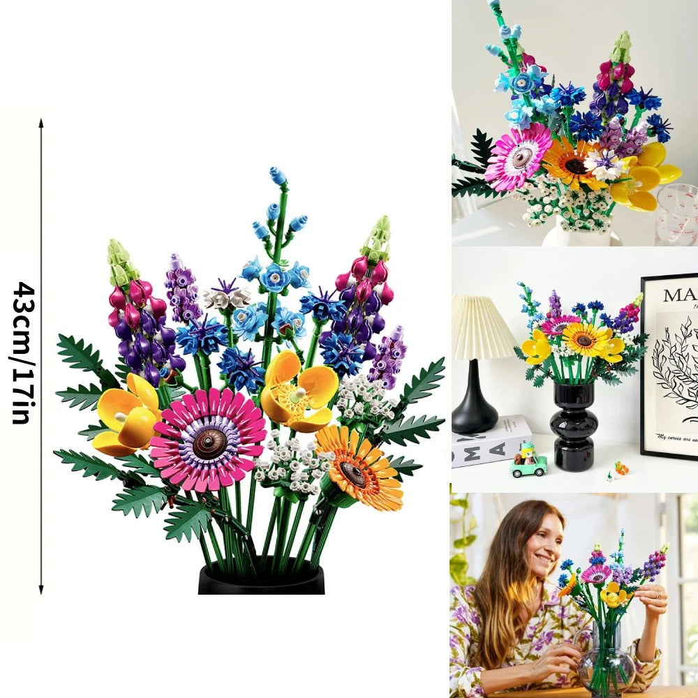 VentureCraft 10313 | Wildflower Bouquet Building Block Set
