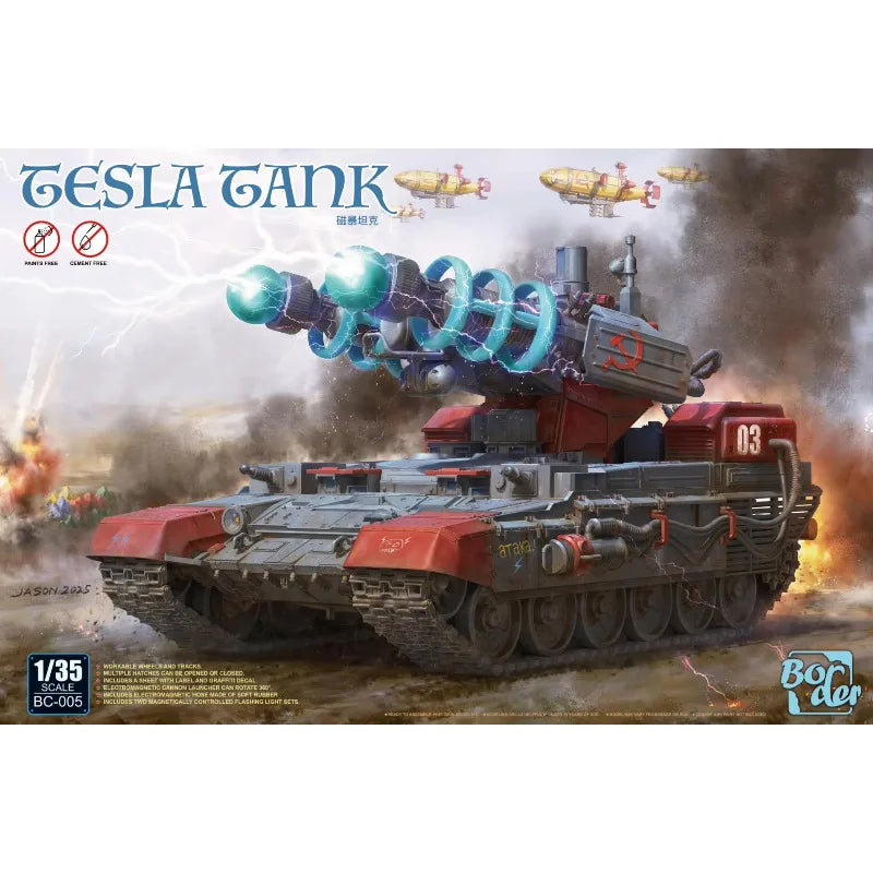Border | BC-005 Tesla Tank 1:35 Model Kit