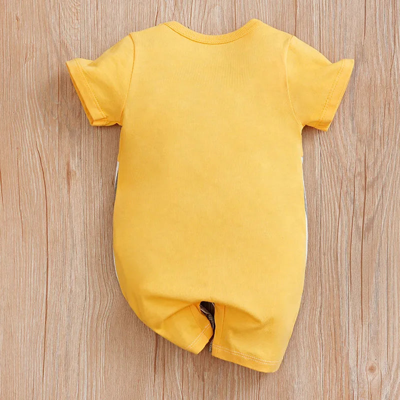 Mouse Print Cotton Baby Jumpsuit