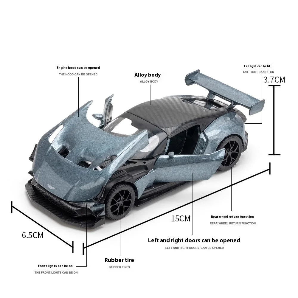 1:32 Replica Aston Martin Vulcan Diecast Supercar