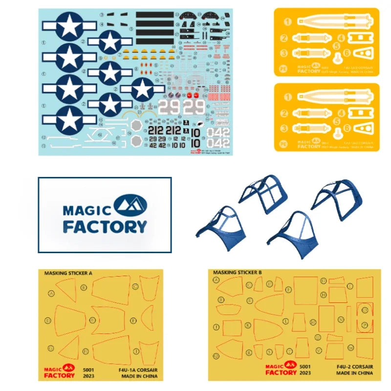 Magic Factory | 5001 F4U-1A/2 Corsair Dual Combo Limited Edition 1:48 Model Kit