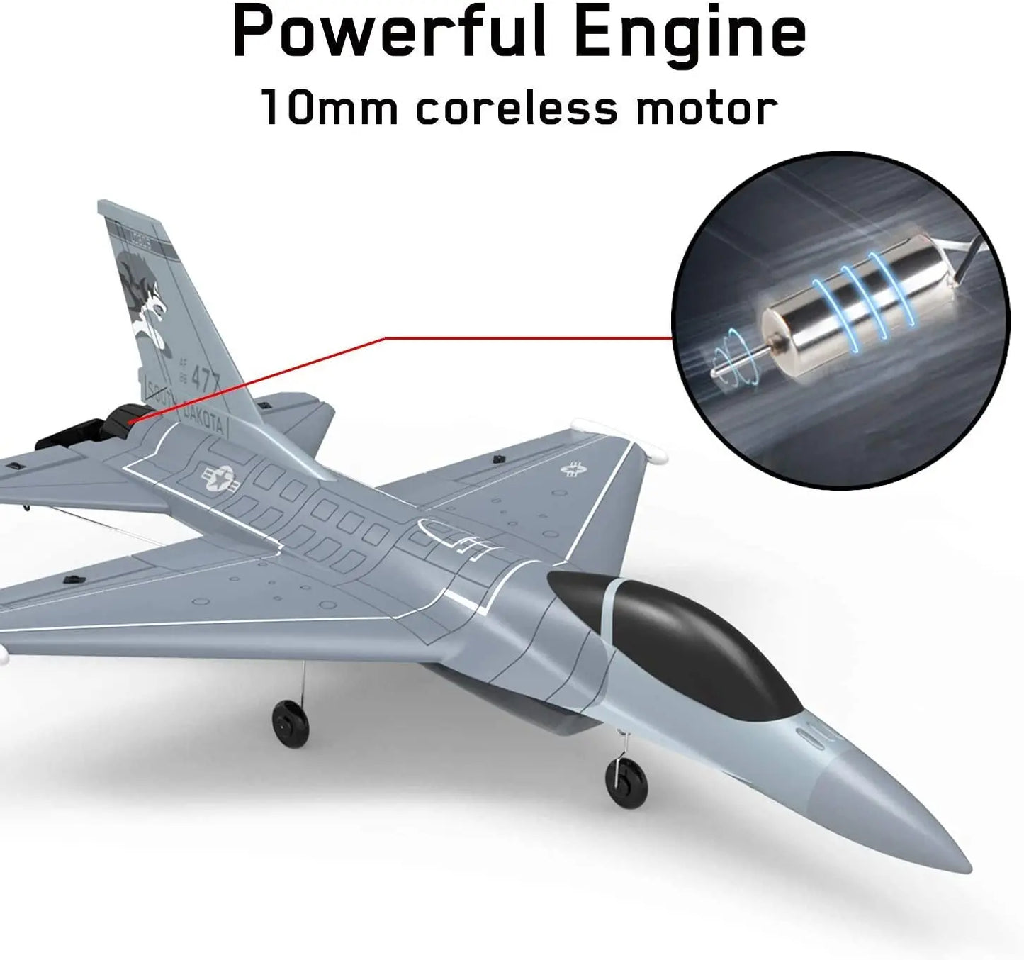 Volantex F16 Falcon 761-10 4CH 6-Axis RC Plane