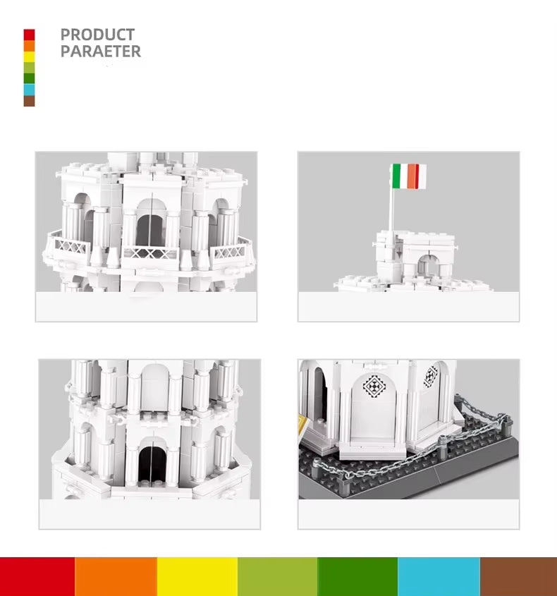 VentureCraft 8012 | Leaning Tower of Pisa Building Block Set