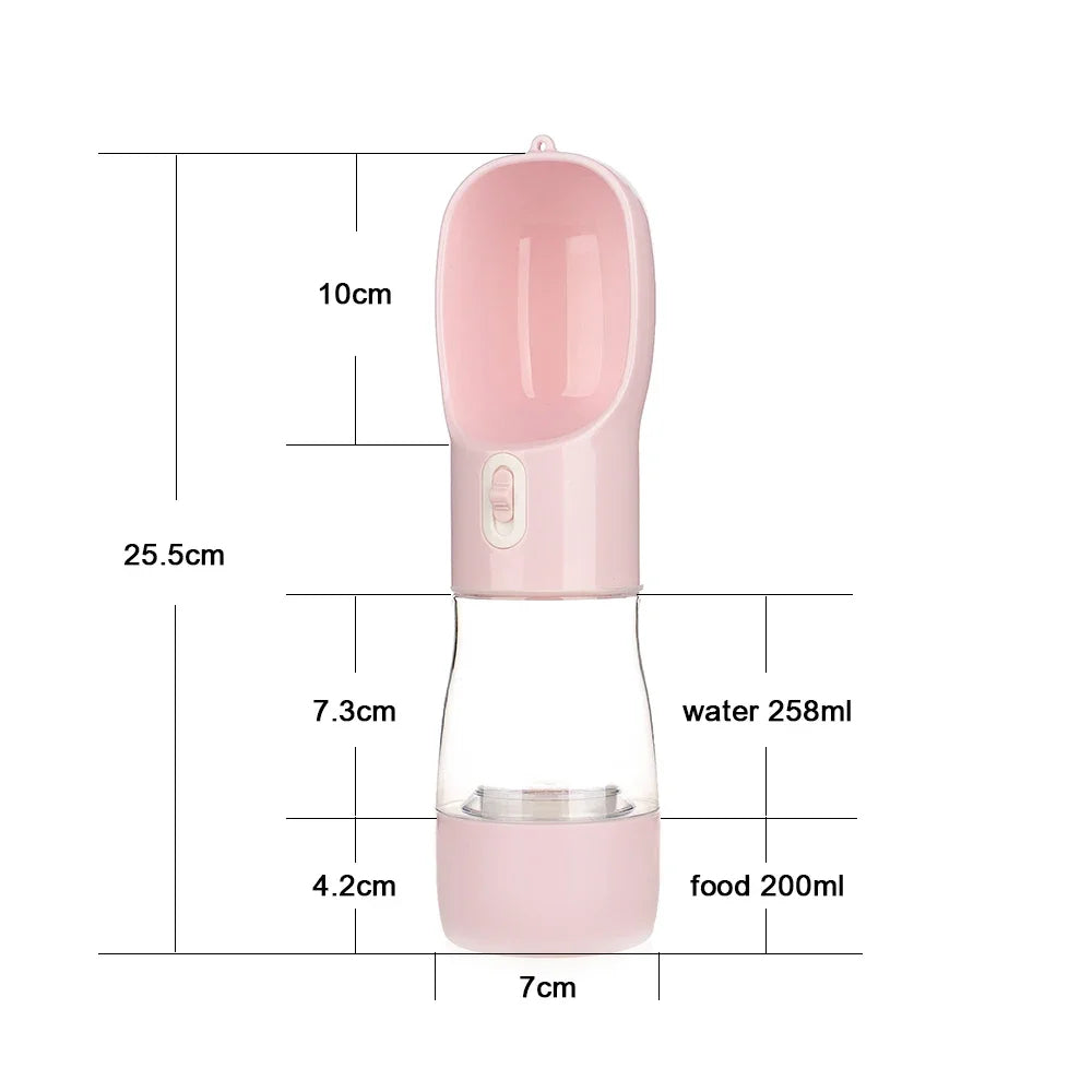 Portable Dog Water Bottle Food and Water Container