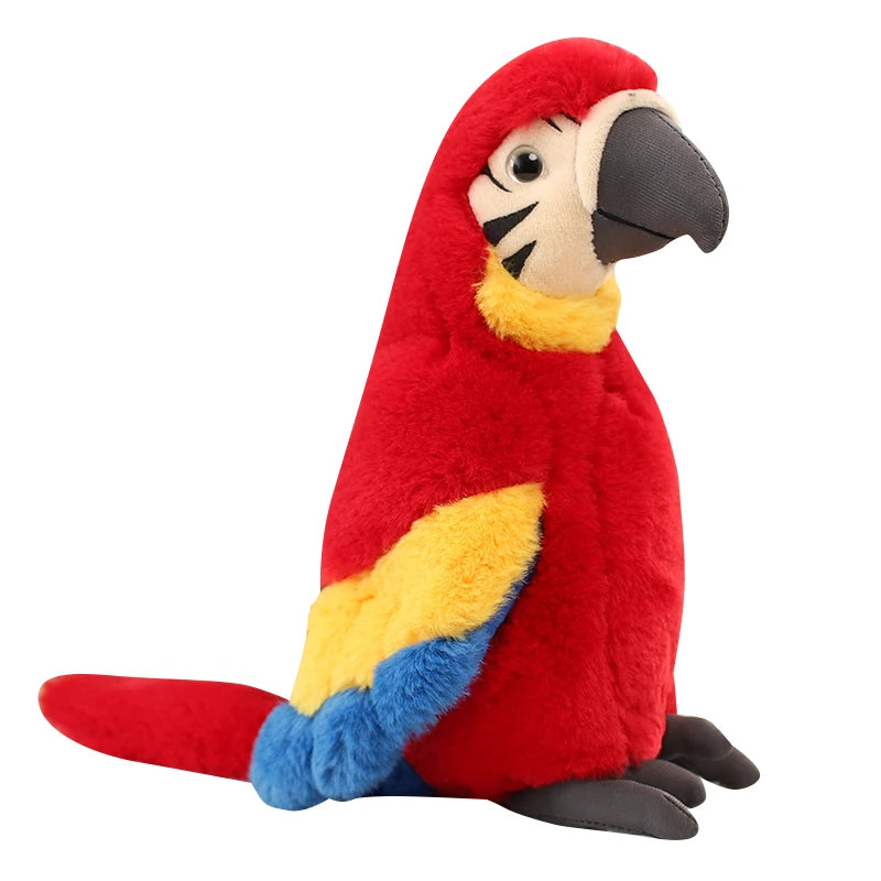 PlushBuddies 25cm Lifelike Macaw Parrot Plush Toy