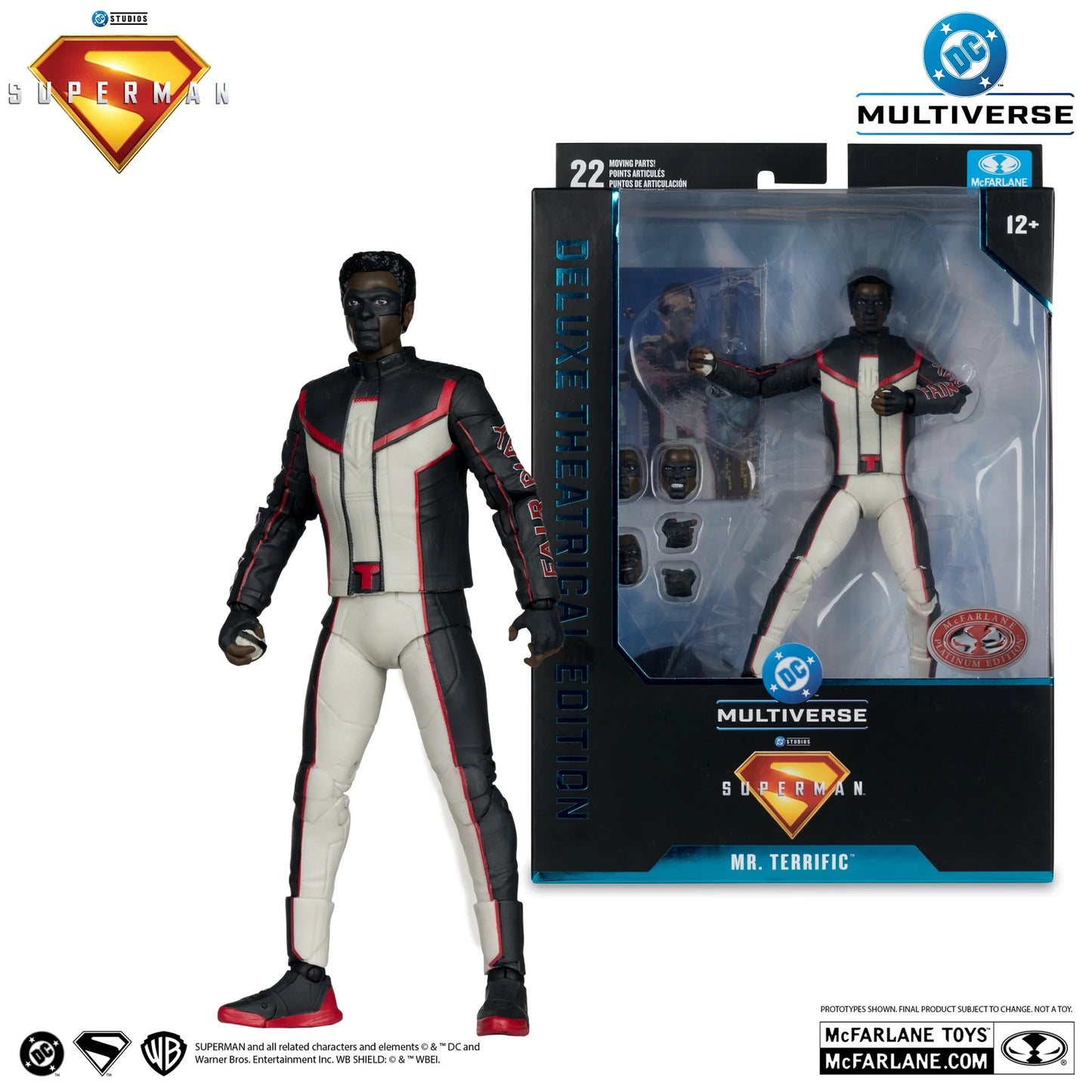 DC Multiverse Mr. Terrific (Superman Movie) Deluxe Theatrical Edition (Red Platinum Edition) 7" Inch Scale Action Figure