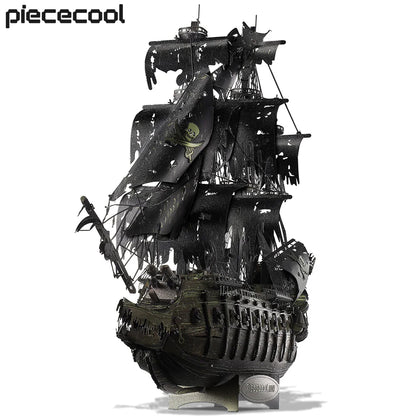 Black ship model on a white background with 'piececool' branding.