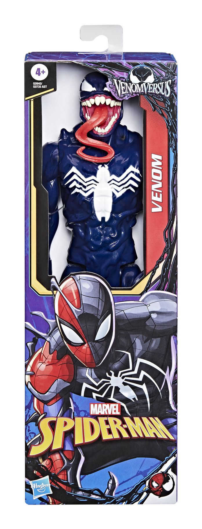 Spiderman vs Venom - Venom 12 Inch (30cm) Figure Marvel Spider-Man Venom action figure in packaging with Spider-Man logo