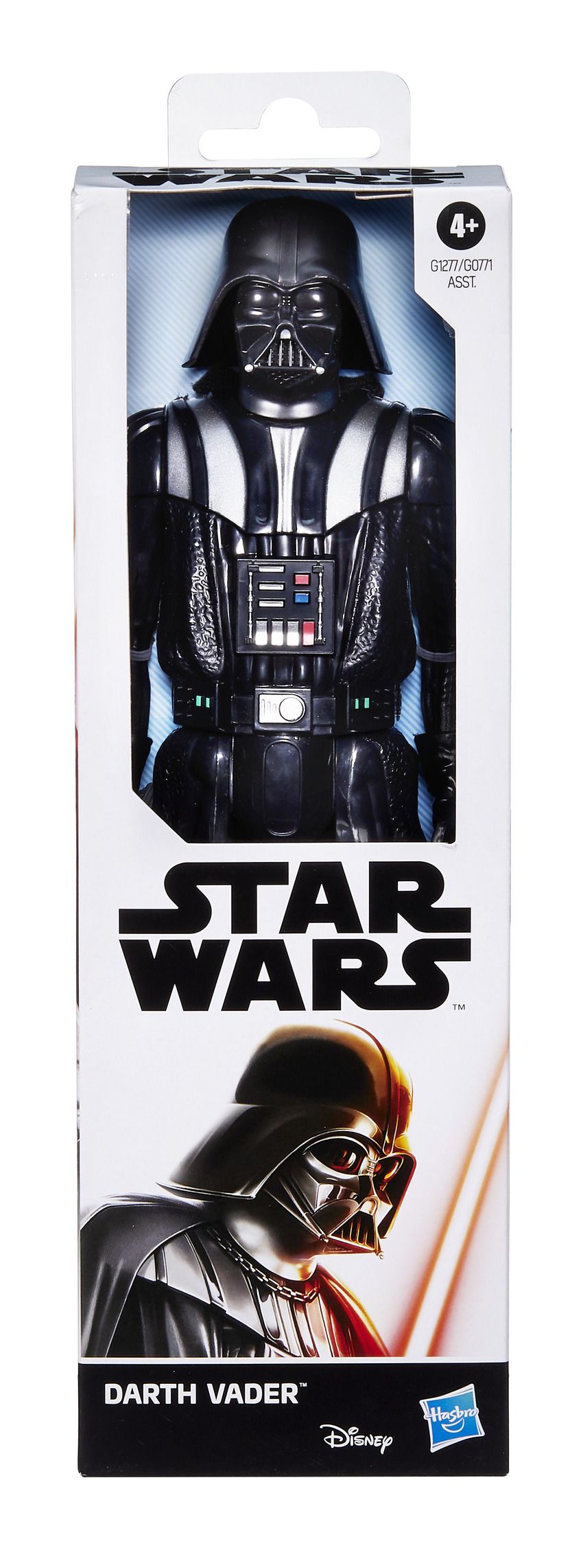 Star Wars Titan Hero Series Darth Vader 12 Inch (30cm) Figure Darth Vader action figure packaging from Star Wars with Hasbro branding.