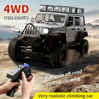 4WD cross-country vehicle with remote control on a desert background