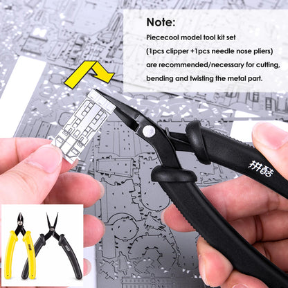 Piececool | 2Pcs Assembling Clipper & Needle Nose Pliers for 3D Model Craft Kits