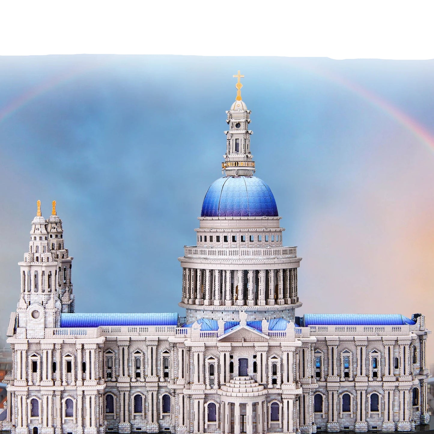 St. Paul's Cathedral with a rainbow and 'English Baroque' text