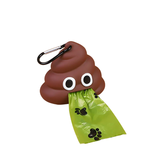 Poop Emoji Portable Pet Dog Waste Bag Dispenser