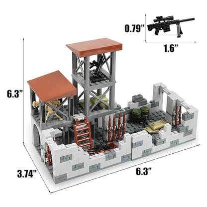 Army Frontier Barracks Building Block Set