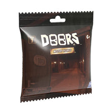 Doors Collectable Mystery Minifigures Series 1 Package of 'Doors' mystery figures with a dark brown background