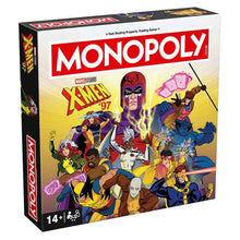 Monopoly game box featuring Marvel Studios X-Men '97 characters on a white background