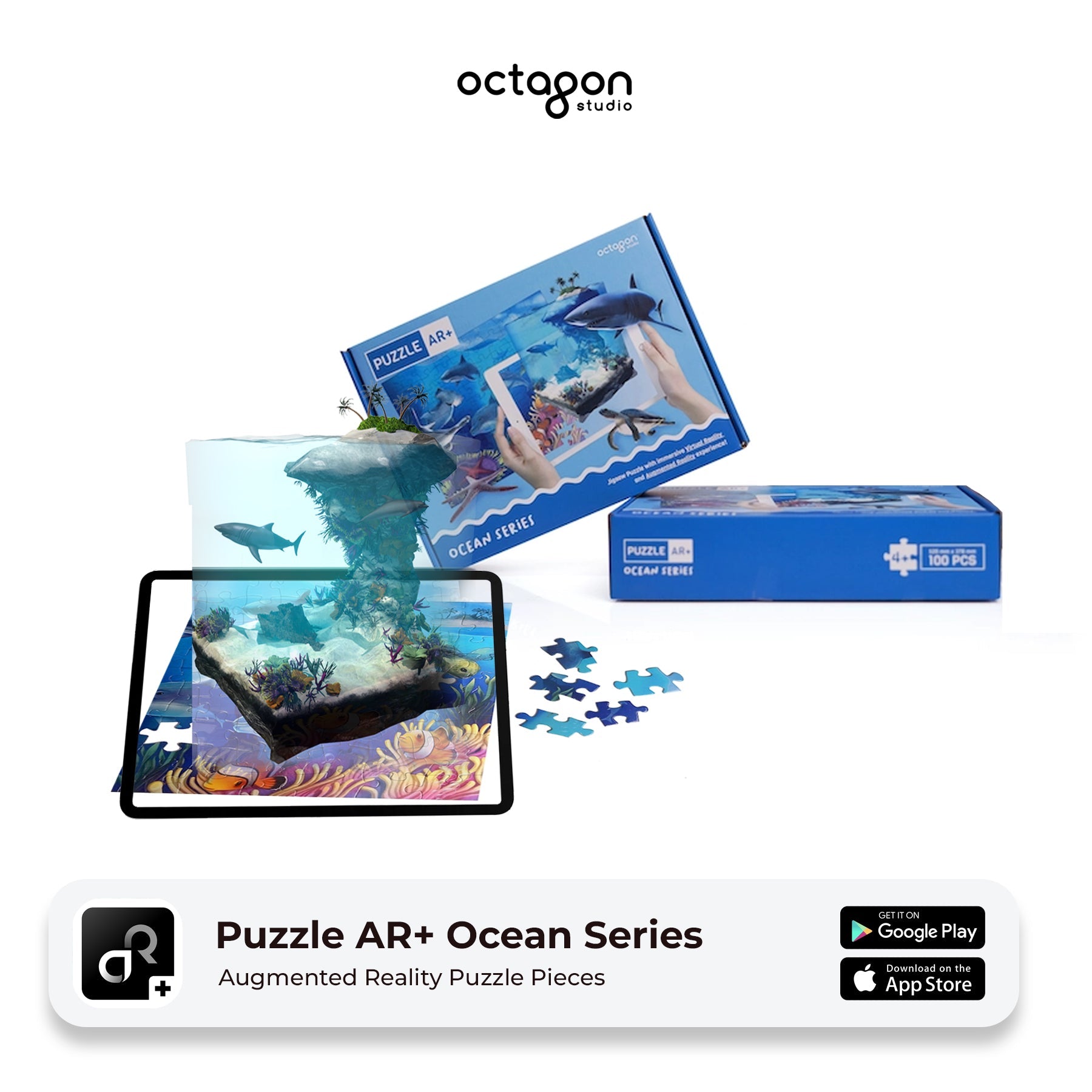 Octagon Studio Ocean AR+ Augmented Reality Jigsaw