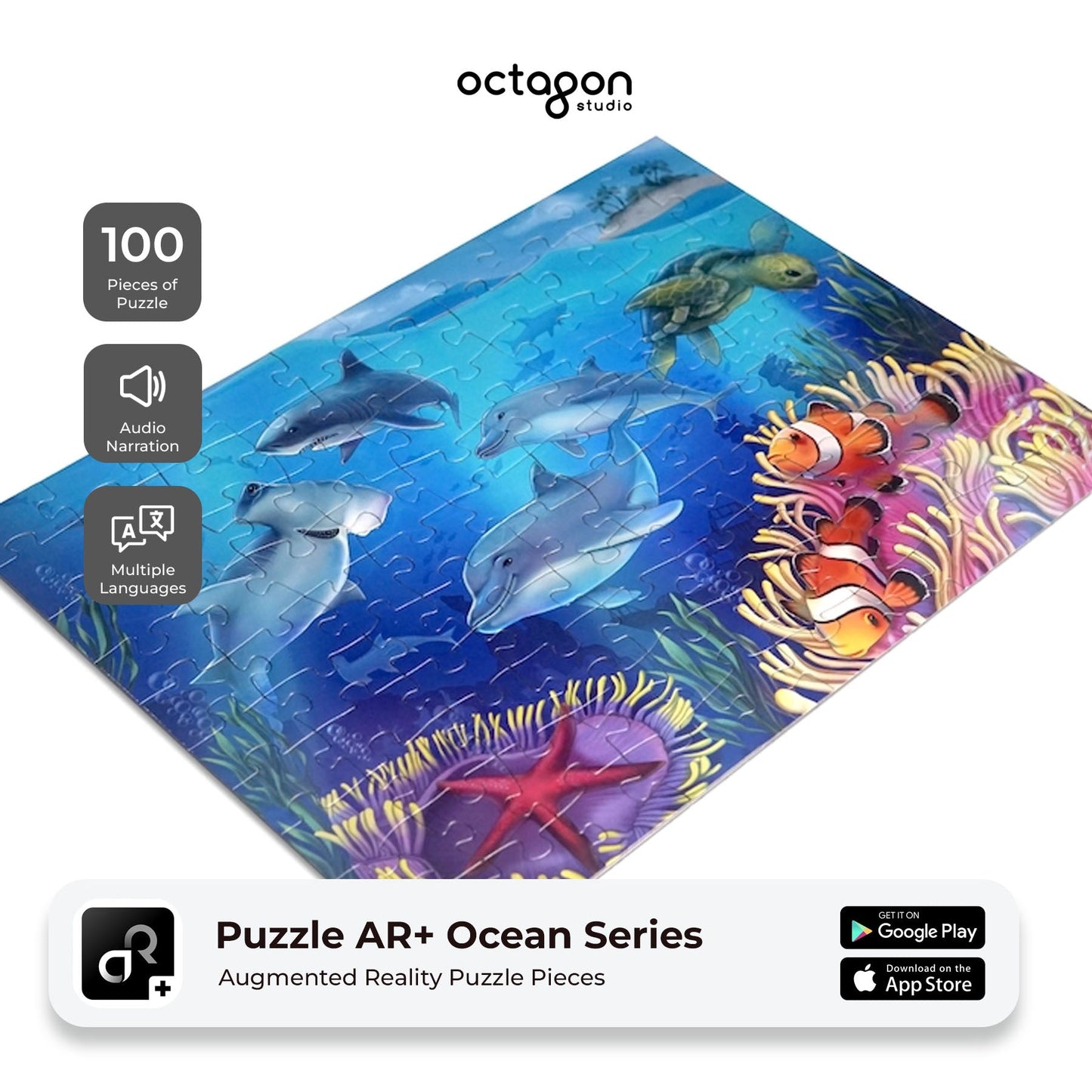 Octagon Studio Ocean AR+ Augmented Reality Jigsaw