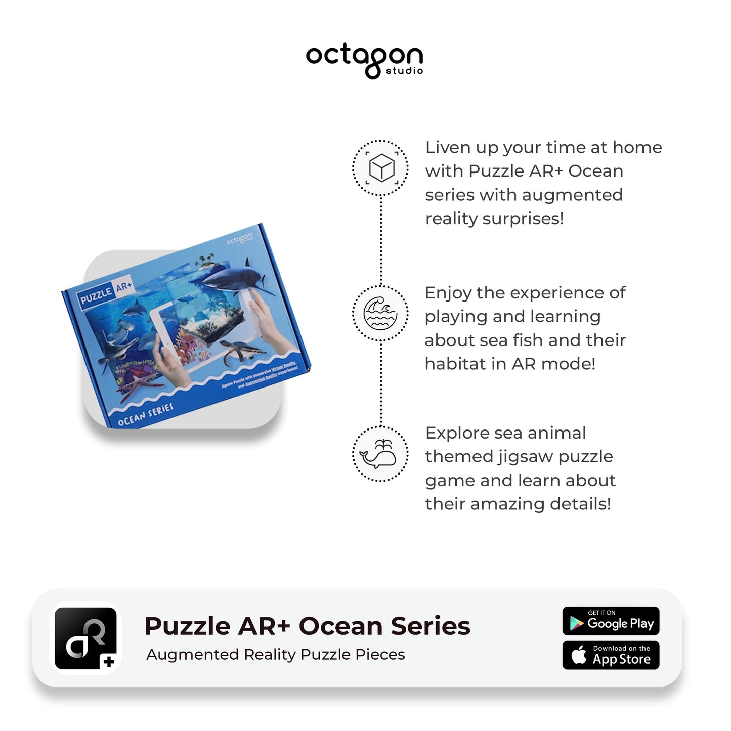 Octagon Studio Ocean AR+ Augmented Reality Jigsaw