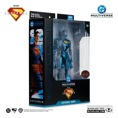 Superman (2025) DC Multiverse Deluxe Action Figure Superman Robot (Red Platinum Edition) 18cm