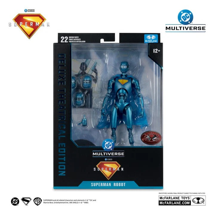 Superman (2025) DC Multiverse Deluxe Action Figure Superman Robot (Red Platinum Edition) 18cm