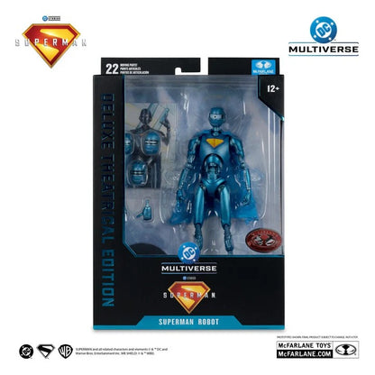 Superman (2025) DC Multiverse Deluxe Action Figure Superman Robot (Red Platinum Edition) 18cm