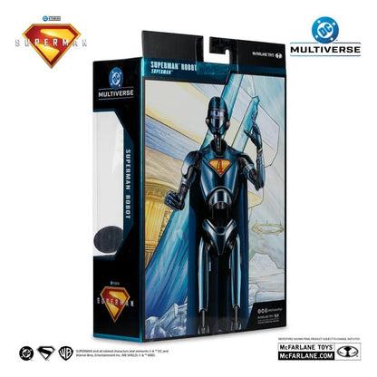 Superman (2025) DC Multiverse Deluxe Action Figure Superman Robot (Red Platinum Edition) 18cm