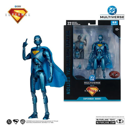 Superman (2025) DC Multiverse Deluxe Action Figure Superman Robot (Red Platinum Edition) 18cm