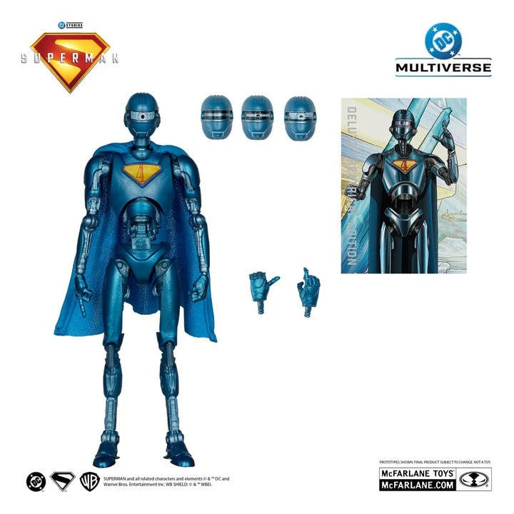 Superman (2025) DC Multiverse Deluxe Action Figure Superman Robot (Red Platinum Edition) 18cm