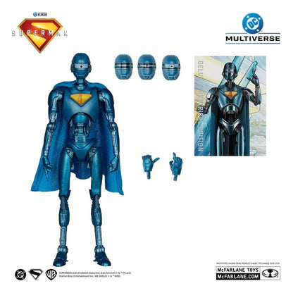 Superman (2025) DC Multiverse Deluxe Action Figure Superman Robot (Red Platinum Edition) 18cm