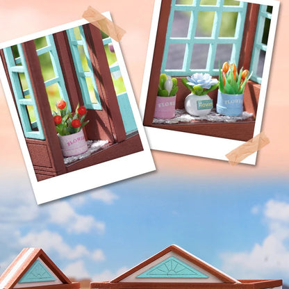 Cosyville Candy Cake & Milk Tea Shop DIY Wooden Dollhouse