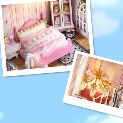 Cosyville Grand Hotel Pink DIY Wooden Dollhouse