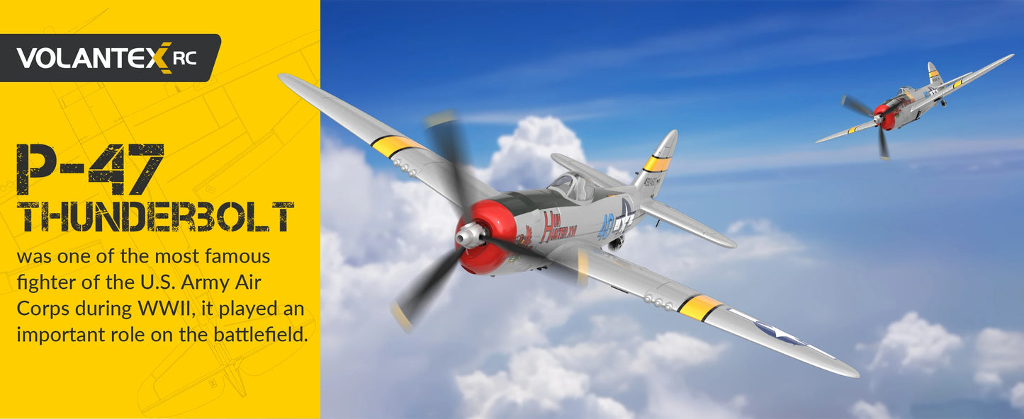 Volantex P47 Thunderbolt "Hun Hunter XVI" 2.4GHz 4 Channel RTF RC Plane