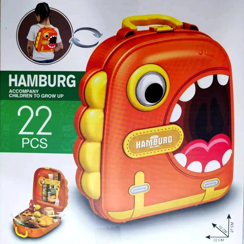 HAMBURG Convertible Backpack Kitchen Playset 25 Pcs