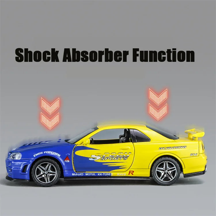 Replica Skyline Ares GTR R34 Diecast Sports Car