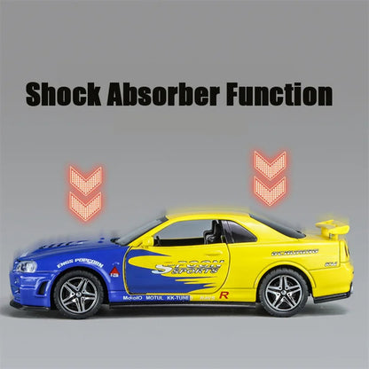 Replica Skyline Ares GTR R34 Diecast Sports Car