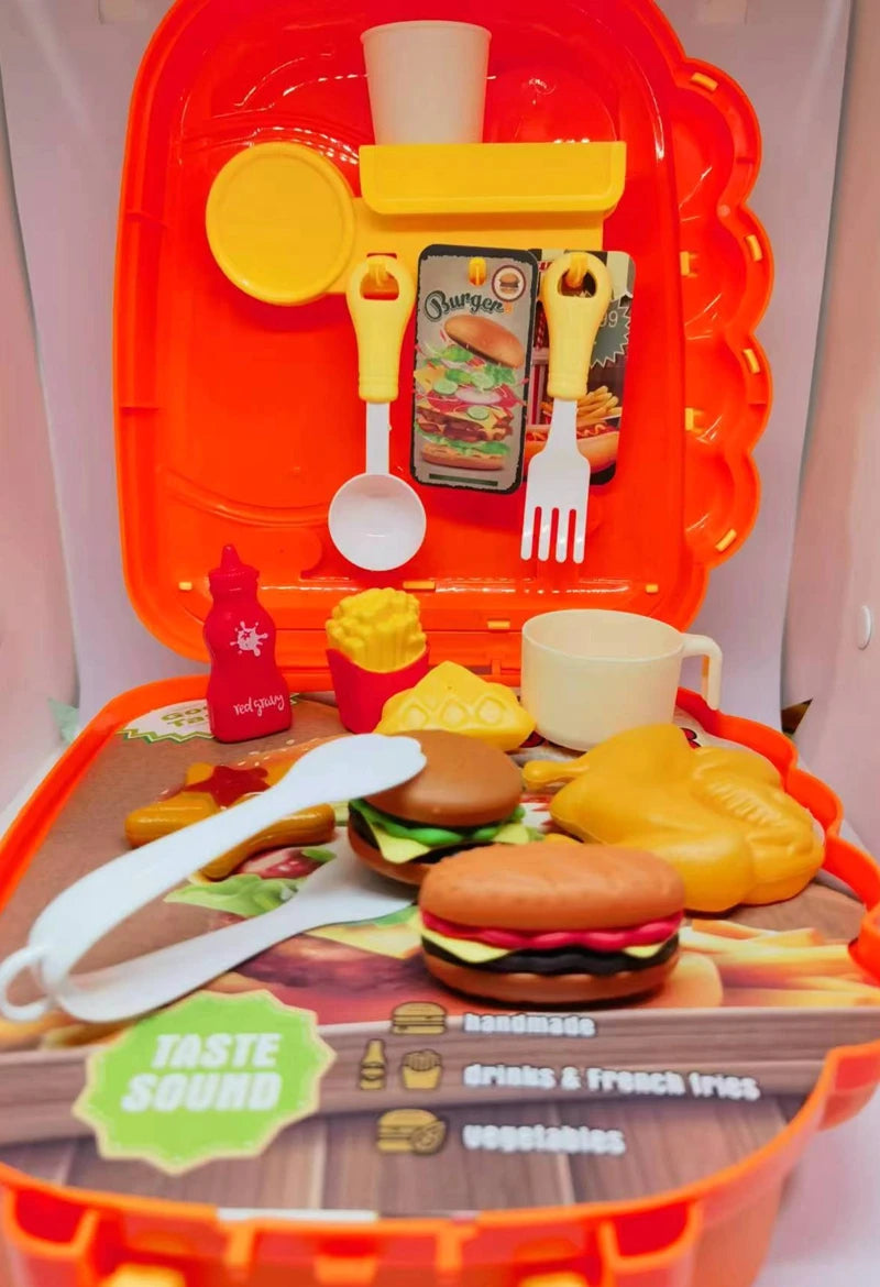 HAMBURG Convertible Backpack Kitchen Playset 25 Pcs