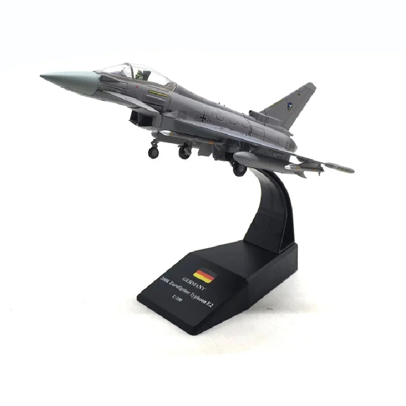 1/100 Scale Diecast European Typhoon Ef2000 Fighter Plane