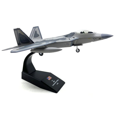 1:100 Scale USAF F-22 Fighter Jet Diecast Alloy Display Model