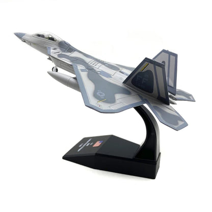 1:100 Scale USAF F-22 Fighter Jet Diecast Alloy Display Model