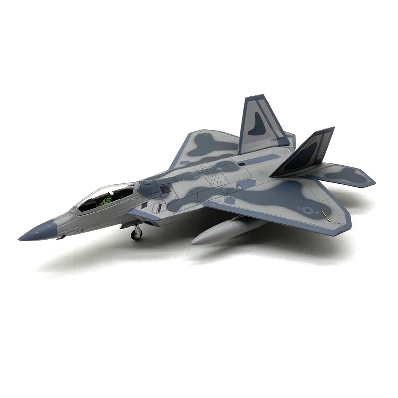 1:100 Scale USAF F-22 Fighter Jet Diecast Alloy Display Model