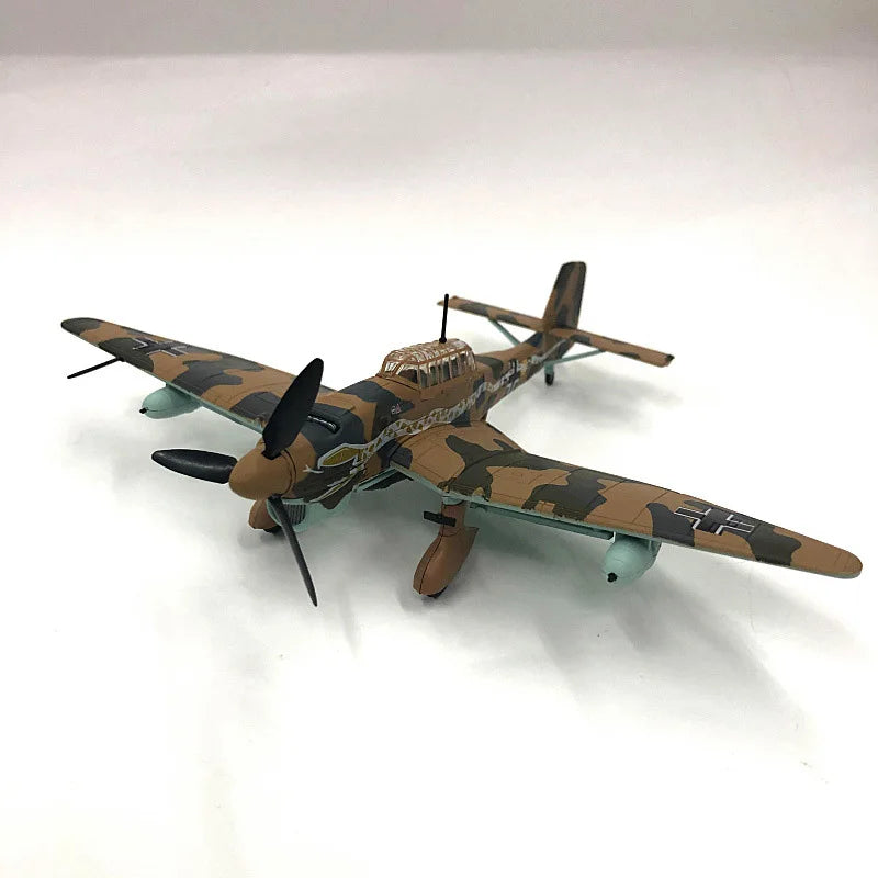 1:72 Scale JU-87 Junkers Military Fighter Plane Diecast Display Model