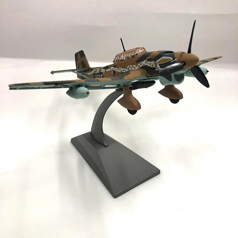 1:72 Scale JU-87 Junkers Military Fighter Plane Diecast Display Model
