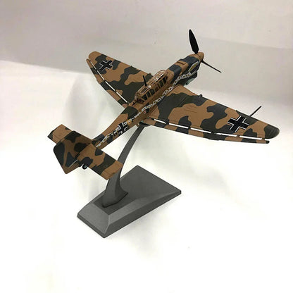 1:72 Scale JU-87 Junkers Military Fighter Plane Diecast Display Model