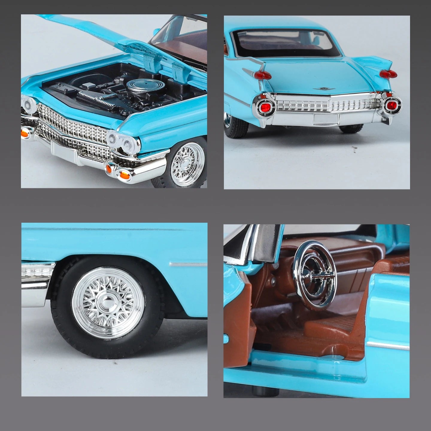 1:32 Cadillac Eldorado Biarritz Classic Retro Car Alloy Metal Diecast Model product features