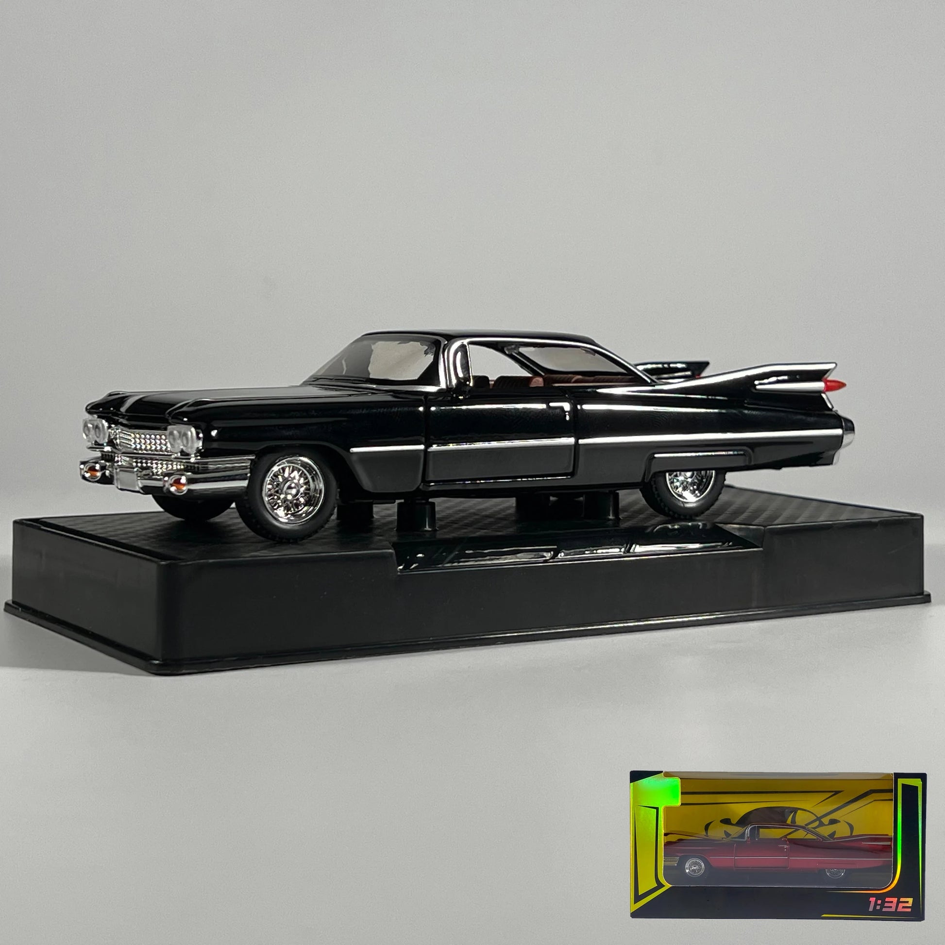 1:32 Cadillac Eldorado Biarritz Classic Retro Car Alloy Metal Diecast Model black